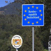 Grenzübergang Österreich - Bayern