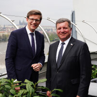 Staatsminister Christian Bernreiter und sein tschechischer Amtskollege Martin Kupka